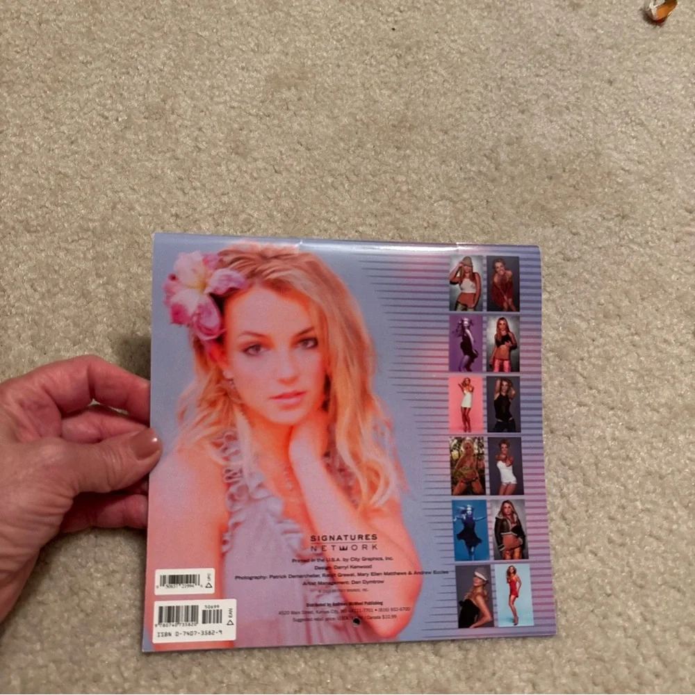 Britney Spears 2004 wall calendar